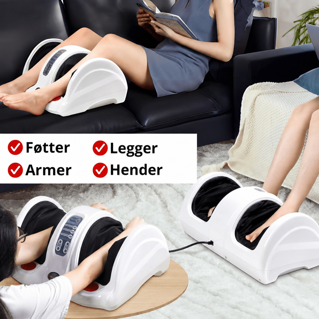 Fot - og leggmassasjeapparat med fjernkontroll - AVABeauty.no